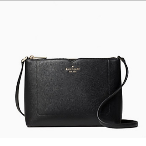 kate spade Bags Nwt Kate Spade Harlow Crossbody Black Pebbled Leather Purse Shoulder Bag
